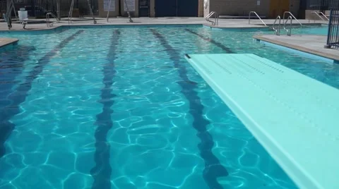 Pool Diving Board Stock Footage 40236898