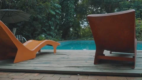 Pool dolly in shot Stock Footage 151895363