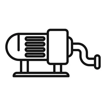 Pool engine pump icon outline vector Stock Illustration
