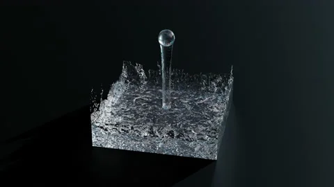 Pool Filled With Water Drops 库存影片 218588466