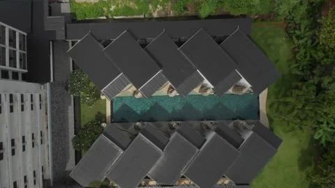 Pool filmed from drone Vidéo 260430426
