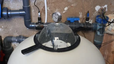 Pool Filter Stock Footage 301605192