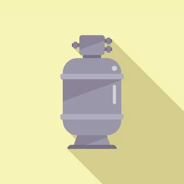 Pool filter icon flat vector. Water beach Stock Illustration