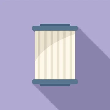 Pool filter icon flat vector. Water cleaning Stock Illustration