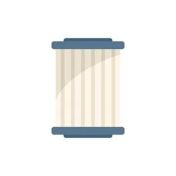 Pool filter icon flat vector. Water cleaning Stock Illustration