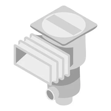 Pool filter icon, isometric style Stock Illustration
