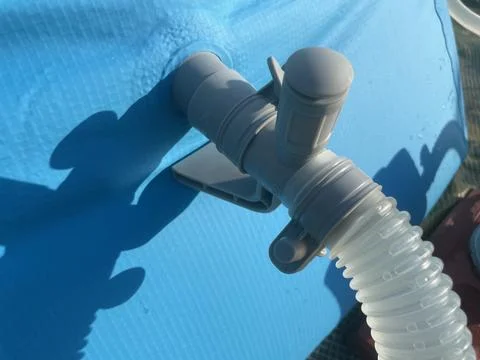 Pool filter pump cleaning water system Stock Photos