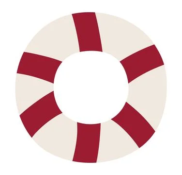 Pool float, lifebuoy, inflatable swim ring illustration Stock Illustration