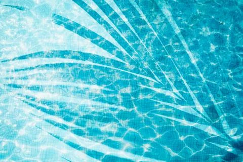 Pool float, ring floating in a refreshing swimming pool Stock Photos