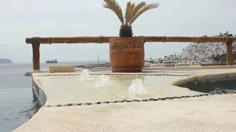 Pool fountains Stock Footage 11632010