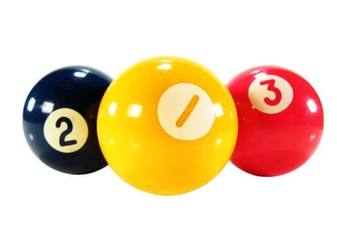 Pool game balls Stock Photos