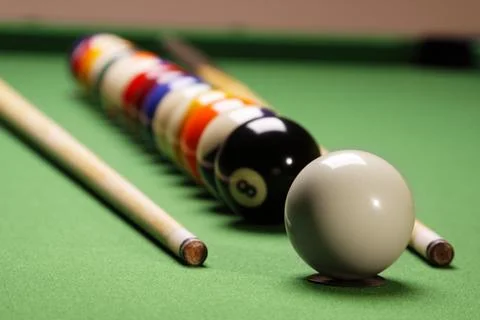 Pool game, billard Stock Photos