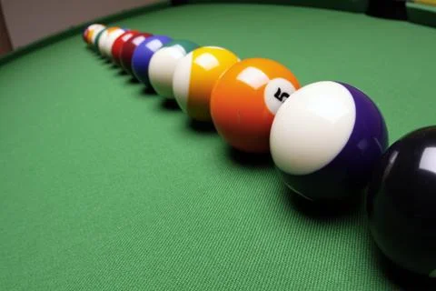 Pool game, billard Stock Photos