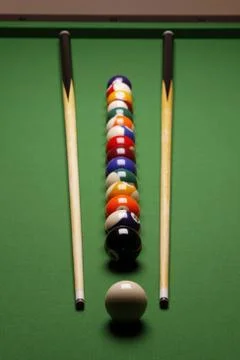 Pool game, billard Stock Photos