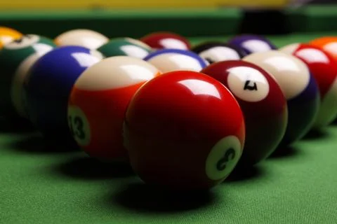 Pool game, billard Stock Photos