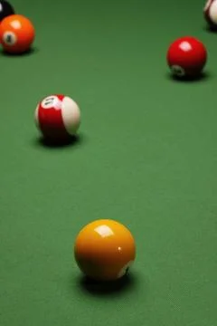 Pool game, billard Stock Photos