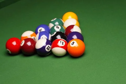 Pool game, billard Stock Photos