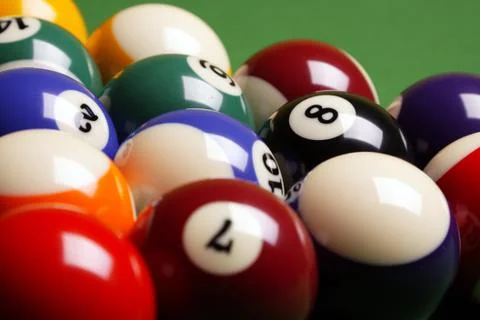 Pool game, billard Stock Photos