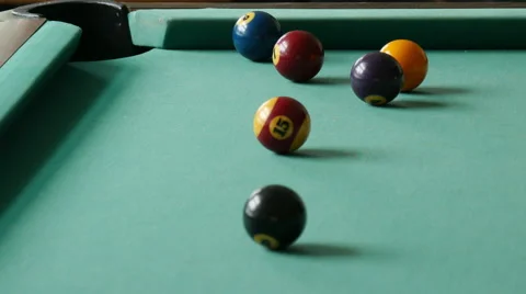 Pool game at daytime Stock Footage 56580243