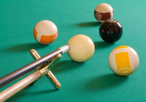 Pool game. Stock Photos