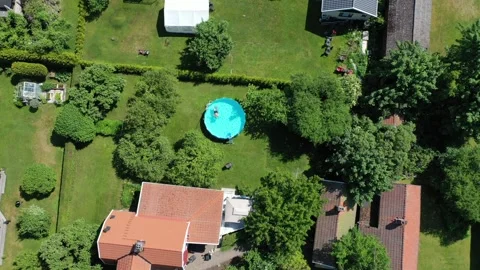 Pool, garden Stock Footage 147322996