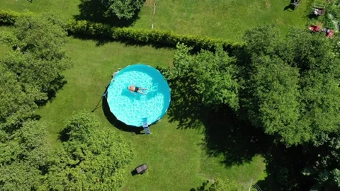 Pool, garden Stock Footage 147322998