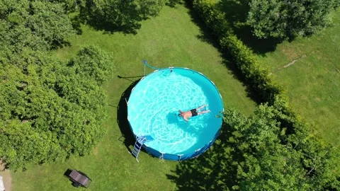 Pool, garden Stock Footage 147322999