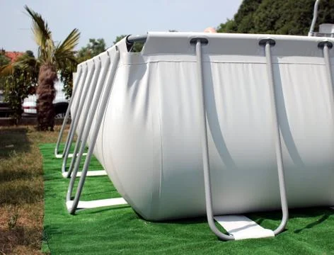 Pool in the garden Stock Photos