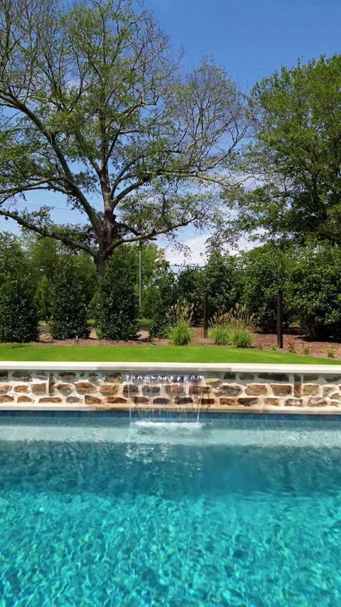 Pool Glide Over Stock Footage 282317641