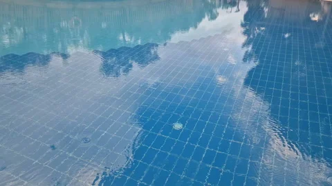 The pool is in the hotel. Stock Footage 291808664