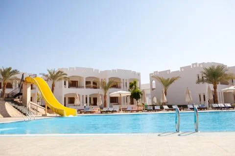 A pool of the hotel Stock Photos