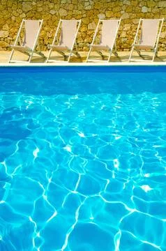 Pool in hotel Stock Photos