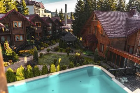 Pool in hotel Foto stock