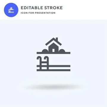 Pool icon vector, filled flat sign, solid pictogram isolated on white, logo イラスト素材