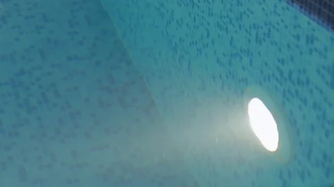 Pool with illumination in the spa center Stock Footage 83078265