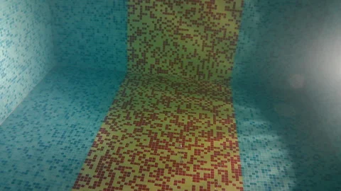 Pool with illumination in the spa center Stock-Footage 87958267