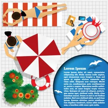 Pool. Stock Illustration