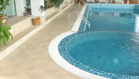Pool interior panorama Video stock 10837474