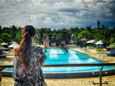 Pool island Stock Photos