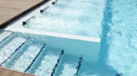 Pool with jacuzzi Video stock 11284871