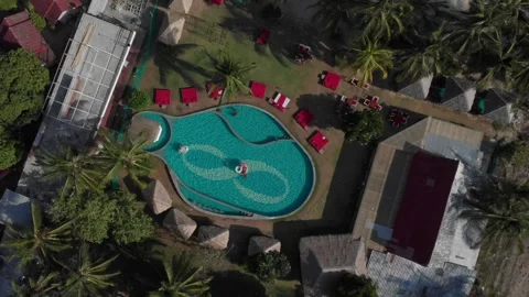 Pool in Koh Phangan Stock Footage 260431470