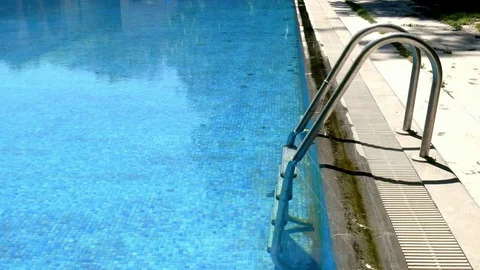Pool Ladder Stock Footage 82774642