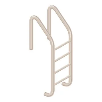 Pool ladder icon, isometric style Illustrazione stock