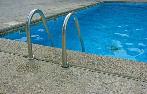 Pool ladder Stock Photos