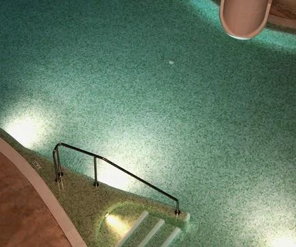 Pool with lights Stock Photos
