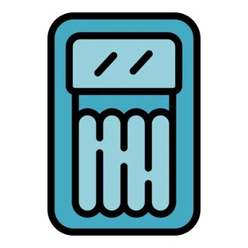 Pool mat icon vector flat Stock Illustration