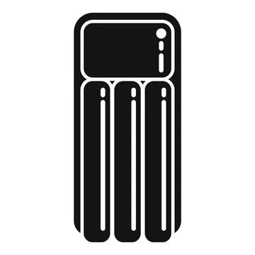 Pool mattress icon simple vector. Water park 스톡 일러스트