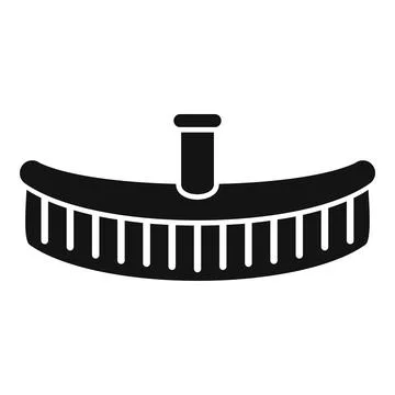 Pool mop brush icon simple vector. Water net Stock Illustration