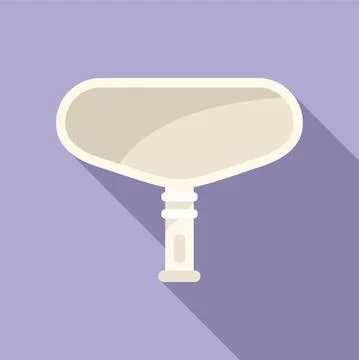 Pool net cleaner icon flat vector. Swimming service 스톡 일러스트