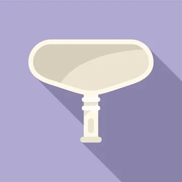 Pool net cleaner icon flat . Swimming service Illustrazione stock